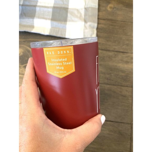 Rae Dunn Fall Y’all 12oz Stainless Steel Mug NWT - Picture 2 of 4